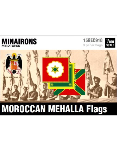1/100 Moroccan Mehalla flags