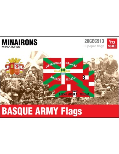 1/72 Basque Army Flags