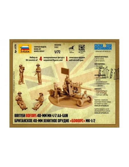 1/72 Antiaeri Bofors Mk-1/2 de 40mm