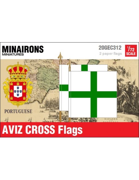 1/72 Banderas de la Cruz de Avís