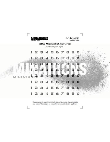 1/144 Nationalist numerals (2)