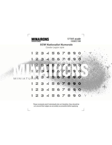 1/144 Nationalist numerals (2)