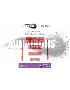 1/600 British Red Squadron flags 2