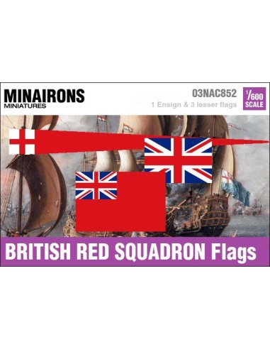 1/600 British Red Squadron flags
