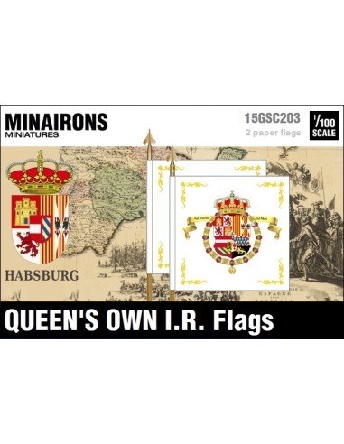 1/100 Queen's Own IR flags