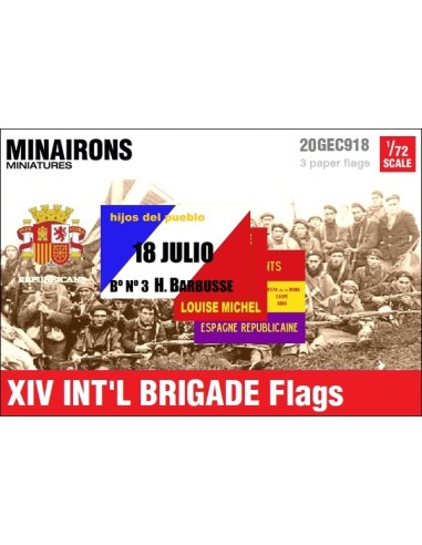 1/72 XIV International Brigade Flags