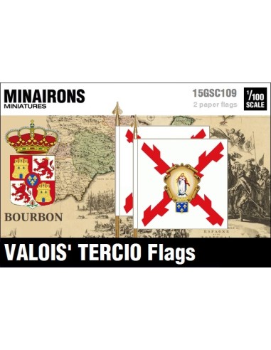 1/100 Banderas del Tercio de Valois