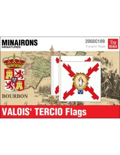 1/72 Valois' Tercio flags