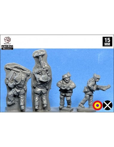 15mm Guardias Civiles con LMG