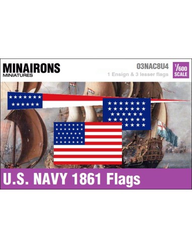 1/600 US Navy 1861 flags