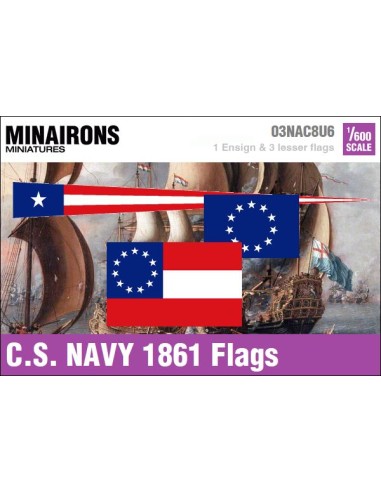 1/600 CS Navy 1861 flags