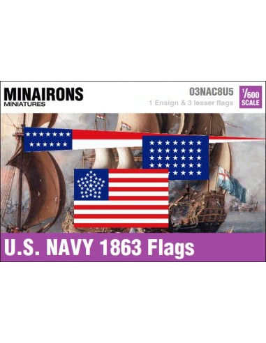 1/600 US Navy 1863 flags