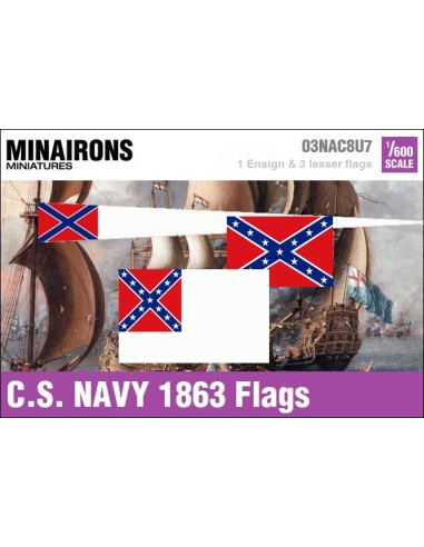 1/600 CS Navy 1863 flags