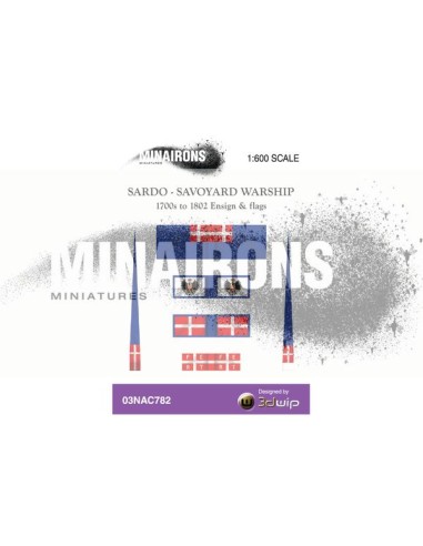 1/600 Savoyard Warship flags