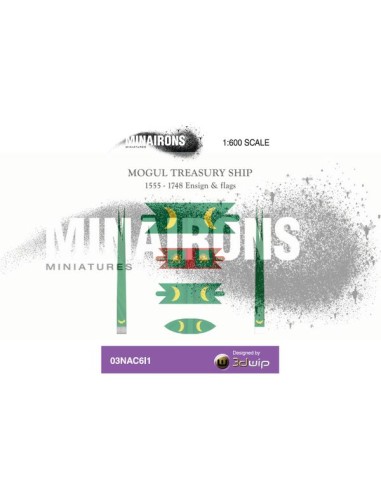 1/600 Pabellón de galeón del tesoro mogol 1/600 Pabellón de galeón del tesoro mogol