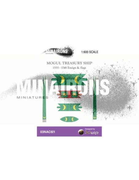 1/600 Pabellón de galeón del tesoro mogol 1/600 Pabellón de galeón del tesoro mogol