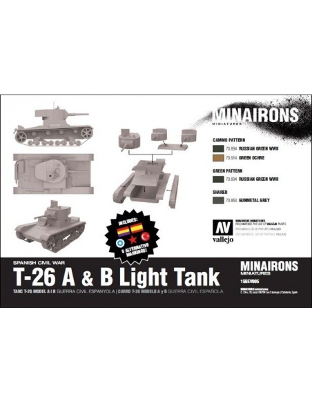 T-26 models A i B - escala 1/100