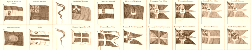 Napoleonic and 19th cent. ensigns